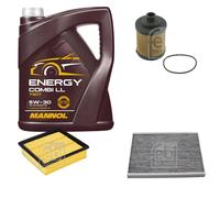 FEBI BILSTEIN Controllo set 5L MANNOL Energy Combi LL 5W-30 per Opel Corsa D