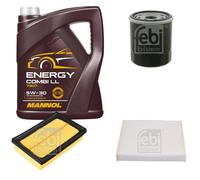 FEBI BILSTEIN Controllo set 5L MANNOL Energy Combi LL 5W-30 per Toyota Yaris
