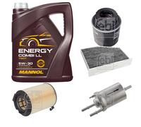 FEBI BILSTEIN Controllo Set 5L MANNOL Energy Combi LL 5W-30 Per VW Golf V
