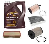 FEBI BILSTEIN Controllo Set 5L MANNOL Energy Combi LL 5W-30 Per VW Golf VI