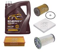 FEBI BILSTEIN Controllo Set 5L MANNOL Energy Combi LL 5W-30 Per VW Passat