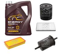 Febi BILSTEIN Controllo Set 5L mannol Energy Combi Metallo 5W-30 per Peugeot