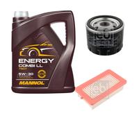 FEBI BILSTEIN Controllo set 5L MANNOL Energy Comby LL 5W-30 per Nissan Micra