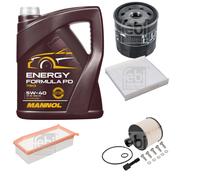FEBI BILSTEIN Controllo set 5L MANNOL Energy Formule PD 5W-40 per Renault