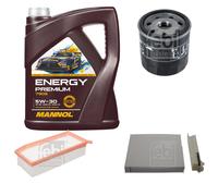 FEBI BILSTEIN Controllo Set 5L MANNOL Energy Premium 5W-30 Per Dacia Duster
