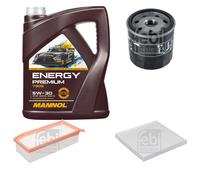 FEBI BILSTEIN Controllo Set 5L MANNOL Energy Premium 5W-30 Per Dacia Duster