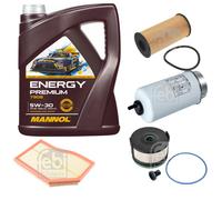 FEBI BILSTEIN Controllo Set 5L MANNOL Energy Premium 5W-30 Per Mercedes A