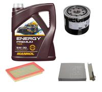 FEBI BILSTEIN Controllo Set 5L MANNOL Energy Premium 5W-30 Per Nissan Note