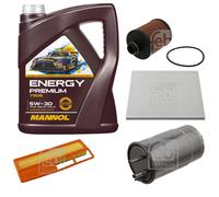 FEBI BILSTEIN Controllo Set 5L MANNOL Energy Premium 5W-30 Per Opel Combo