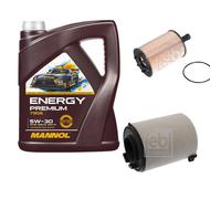 Febi BILSTEIN Controllo Set 5L mannol Energy Premium 5W-30 per VW Carrello