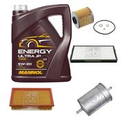 FEBI BILSTEIN Controllo Set 5L MANNOL Energy Ultra JP 5W-20 Per BMW 5 Serie E34