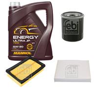FEBI BILSTEIN Controllo Set 5L MANNOL Energy Ultra JP 5W-20 Per Toyota Yaris