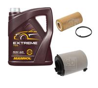 FEBI BILSTEIN Controllo set 5L MANNOL Extreme 5W-40 per VW EOS 1F7 1F8 2.0