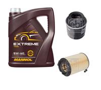 FEBI BILSTEIN Controllo Set 5L MANNOL Extreme 5W-40 Per VW Golf V 1K1 1.4