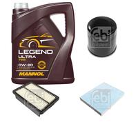 FEBI BILSTEIN Controllo Set 5L MANNOL LEGEND ULTRA 0W-20 Per KIA CEED CD 1.4