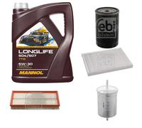 FEBI BILSTEIN Controllo Set 5L MANNOL LONGLIFE 504/507 5W-30 Per Audi A3 8L1