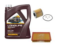 FEBI BILSTEIN Controllo Set 5L MANNOL LONGLIFE 504/507 5W-30 Per BMW 3 Serie