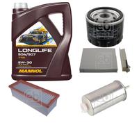 FEBI BILSTEIN Controllo Set 5L MANNOL LONGLIFE 504/507 5W-30 Per Dacia Duster