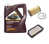 FEBI BILSTEIN Controllo Set 5L MANNOL LONGLIFE 504/507 5W-30 Per Hyundai