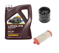 FEBI BILSTEIN Controllo Set 5L MANNOL LONGLIFE 504/507 5W-30 Per Hyundai I10