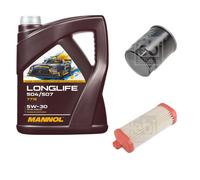 FEBI BILSTEIN Controllo Set 5L MANNOL LONGLIFE 504/507 5W-30 Per Hyundai I10