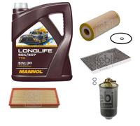 FEBI BILSTEIN Controllo set 5L MANNOL Longlife 504/507 5W-30 per VW Golf IV