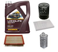 FEBI BILSTEIN Controllo Set 5L MANNOL LONGLIFE 504/507 5W-30 Per VW Golf IV