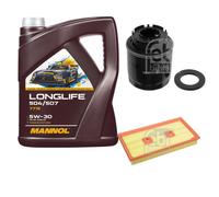 FEBI BILSTEIN Controllo set 5L MANNOL Longlife 504/507 5W-30 per VW Golf V