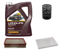 FEBI BILSTEIN Controllo set 5L MANNOL Longlife 504/507 5W-30 per VW Passat