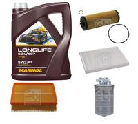 FEBI BILSTEIN Controllo Set 5L MANNOL LONGLIFE 504/507 5W-30 Per VW Passat