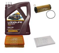 FEBI BILSTEIN Controllo Set 5L MANNOL LONGLIFE 504/507 5W-30 Per VW Passat