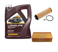 FEBI BILSTEIN Controllo set 5L MANNOL Longlife 504/507 5W-30 per VW Passat