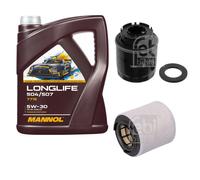 FEBI BILSTEIN Controllo set 5L MANNOL Longlife 504/507 5W-30 per VW Polo