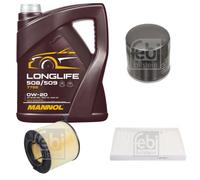 Febi BILSTEIN Controllo Set 5L mannol Longlife 508/509 0W-20 per Audi A4