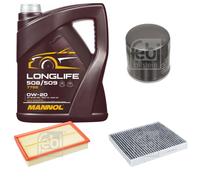 Febi BILSTEIN Controllo Set 5L mannol Longlife 508/509 0W-20 per VW T-Roc