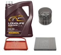 Febi BILSTEIN Controllo Set 5L mannol Longlife 508/509 0W-20 per VW Up 121