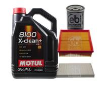 FEBI BILSTEIN Controllo Set 5L Motul 8100 X-CLEAN+ 5W30 Per Audi 100 44
