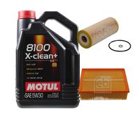 FEBI BILSTEIN Controllo Set 5L Motul 8100 X-Clean+ 5W30 Per Audi A4 Avant
