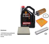 FEBI BILSTEIN Controllo Set 5L Motul 8100 X-Clean+ 5W30 Per BMW 1Er F20 116D