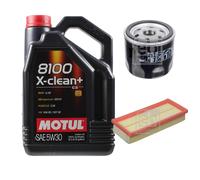 FEBI BILSTEIN Controllo Set 5L Motul 8100 X-CLEAN+ 5W30 Per Fiat Panda 169