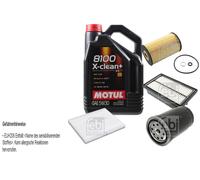 FEBI BILSTEIN Controllo Set 5L Motul 8100 X-CLEAN+ 5W30 Per Hyundai I20
