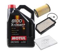 FEBI BILSTEIN Controllo Set 5L Motul 8100 X-Clean+ 5W30 Per Hyundai I20 PB