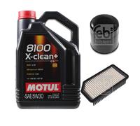 FEBI BILSTEIN Controllo Set 5L Motul 8100 X-Clean+ 5W30 Per Hyundai I20 PB