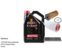 FEBI BILSTEIN Controllo set 5L Motul 8100 X-clean + 5W30 per Mini Mini