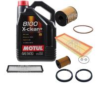 FEBI BILSTEIN Controllo Set 5L Motul 8100 X-CLEAN+ 5W30 Per MINI Mini R56