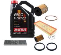 FEBI BILSTEIN Controllo Set 5L Motul 8100 X-CLEAN+ 5W30 Per MINI Mini R56