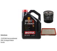 FEBI BILSTEIN Controllo Set 5L Motul 8100 X-Clean+ 5W30 Per Opel Vectra A CC