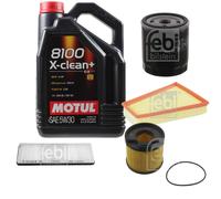 FEBI BILSTEIN Controllo Set 5L Motul 8100 X-Clean+ 5W30 Per Peugeot 306 7B