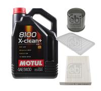 FEBI BILSTEIN Controllo Set 5L Motul 8100 X-Clean+ 5W30 Per Suzuki Splash EX