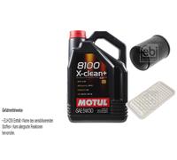 FEBI BILSTEIN Controllo set 5L Motul 8100 X-clean+ 5W30 per Toyota Avensis
